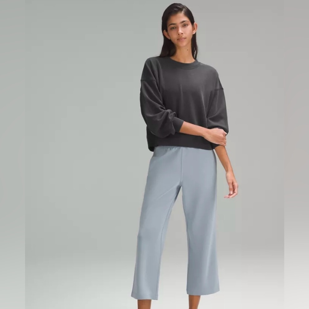 Lululemon Softstreme Ribbed Cropped Crew, 12